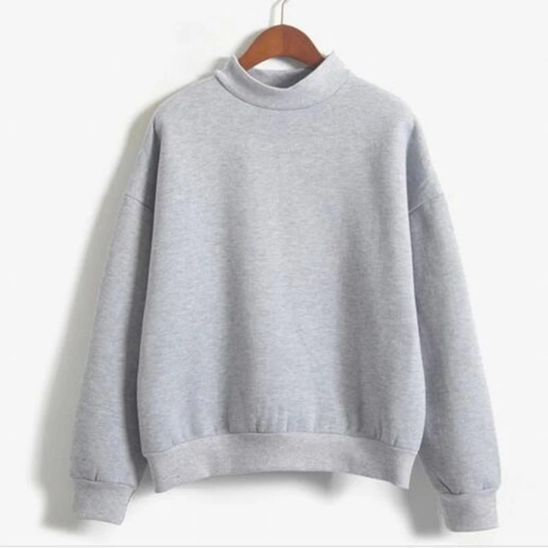 Cute Women Hoodies Pullover Fleece Thick Knit Sweatshirt