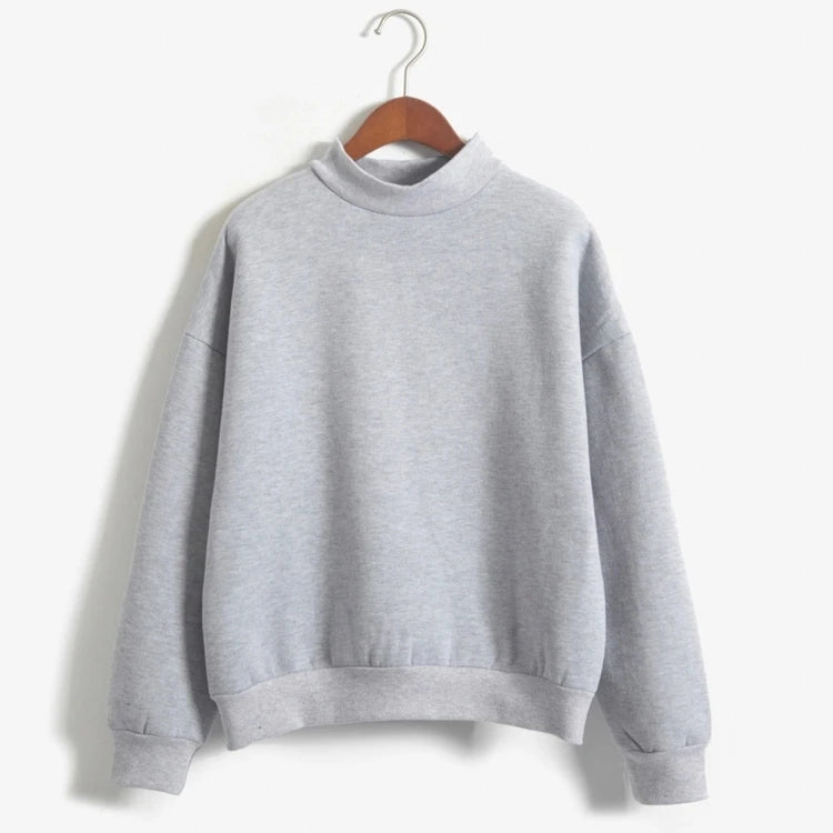 Cute Women Hoodies Pullover Fleece Thick Knit Sweatshirt