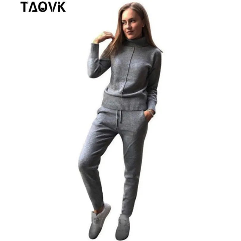 Women's Knitted Costume Tracksuit