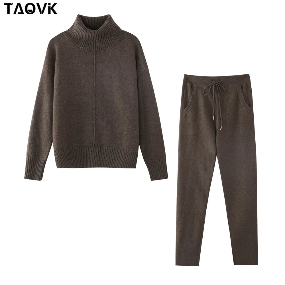 Women's Knitted Costume Tracksuit