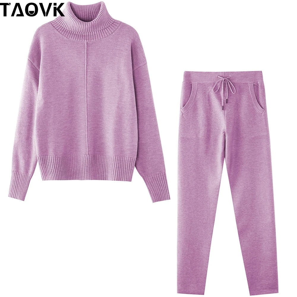 Women's Knitted Costume Tracksuit