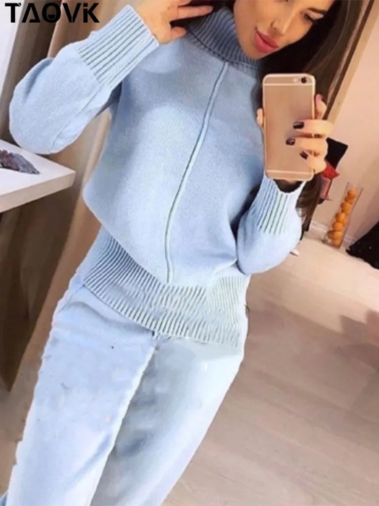 Women's Knitted Costume Tracksuit