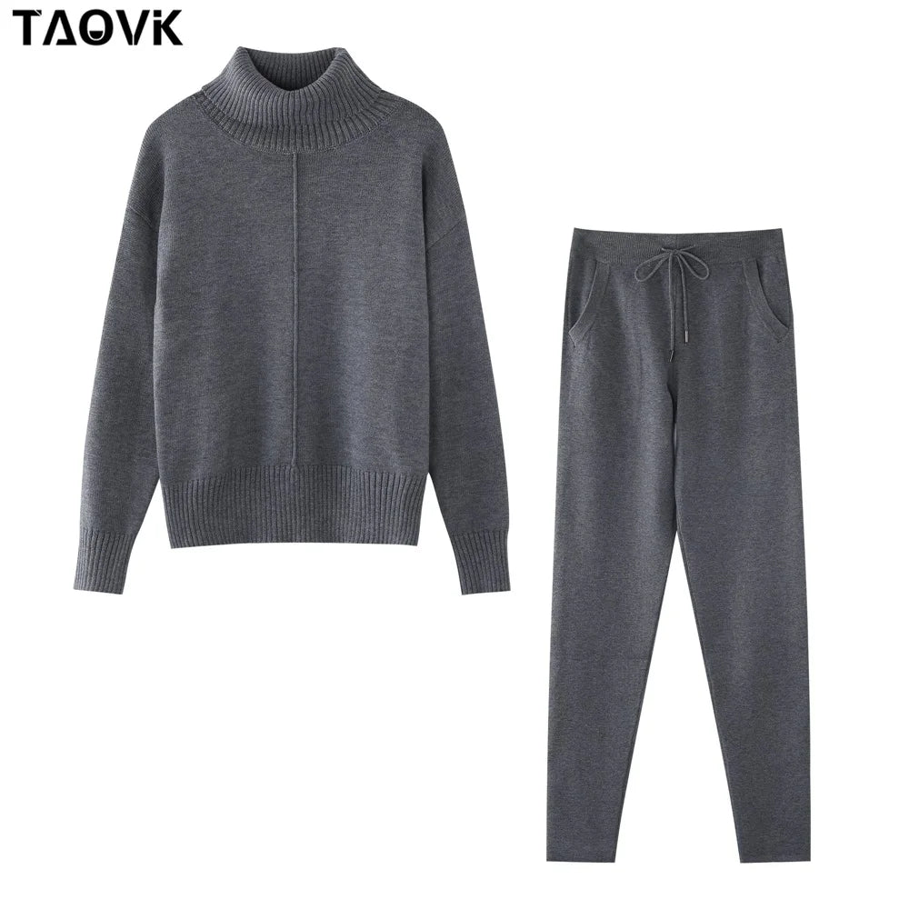 Women's Knitted Costume Tracksuit